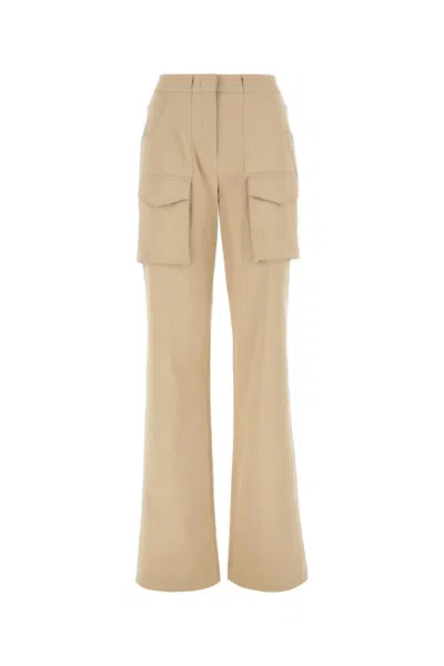 ERMANNO SCERVINO BEIGE STRETCH COTTON PANT