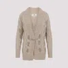 Ermanno Scervino Cable Knit Cardigan Crystal Embellishments