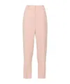 Ermanno Scervino Pant With Belt Loops In Viscose Blend In Pink