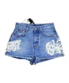 Ermanno Scervino Belt-loop Denim Shorts In Blue
