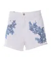 Ermanno Scervino Belt Loop Shorts In White