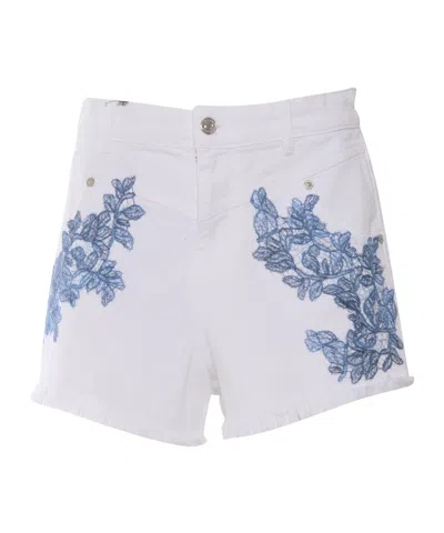 Ermanno Scervino Belt Loop Shorts In White