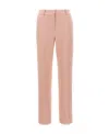 Ermanno Scervino Pant With Belt Loops In Viscose Blend In Nude