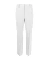 Ermanno Scervino Tailored High-waist Trousers With Subtle Pleats In White