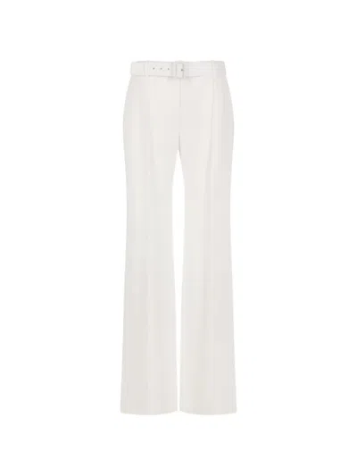 Ermanno Scervino Belted Trousers In White