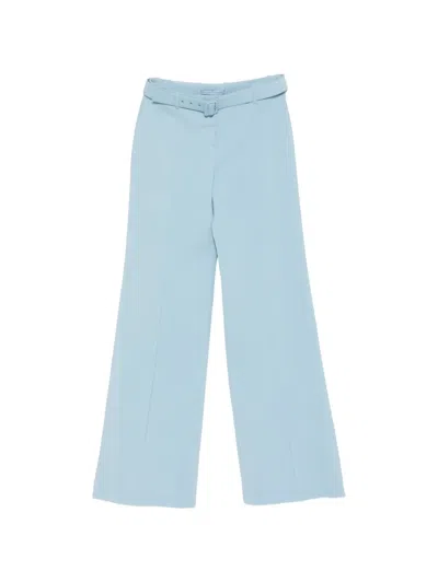 Ermanno Scervino Belted-waist Trousers In Blue