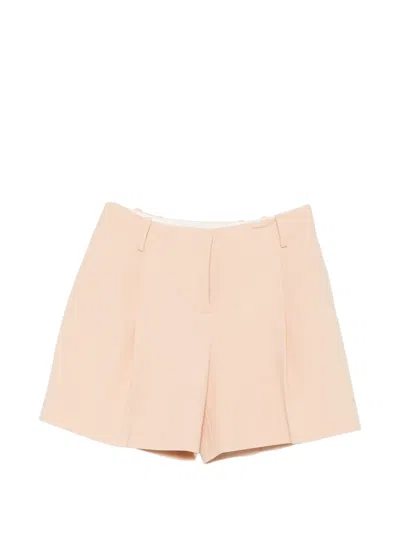 Ermanno Scervino Belt-loop Pleated Shorts In Neutral