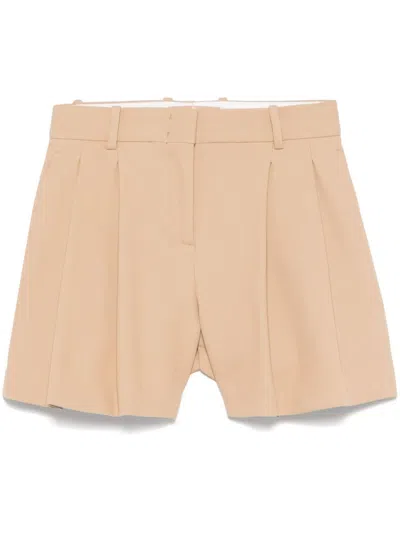 Ermanno Scervino High-rise Tailored Shorts In Brown