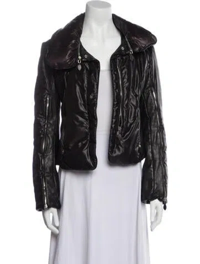 Pre-owned Ermanno Scervino Biker Jacket In Black