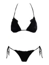 Ermanno Scervino Bikini With Triangle And Lace Chantilly