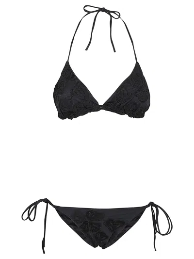 Ermanno Scervino Bikini In Ricamo Nero