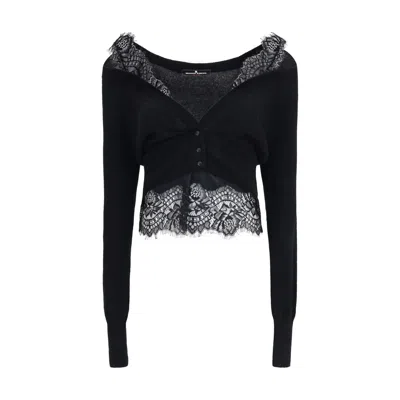 Ermanno Scervino Black Cashmere Cardigan