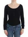 Ermanno Scervino Black Cashmere Cardigan Women's Sweater In Black