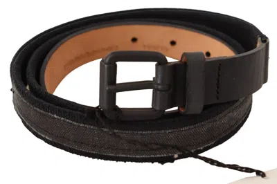 Ermanno Scervino Black Leather Logo Buckle Waist Women Women's Belt