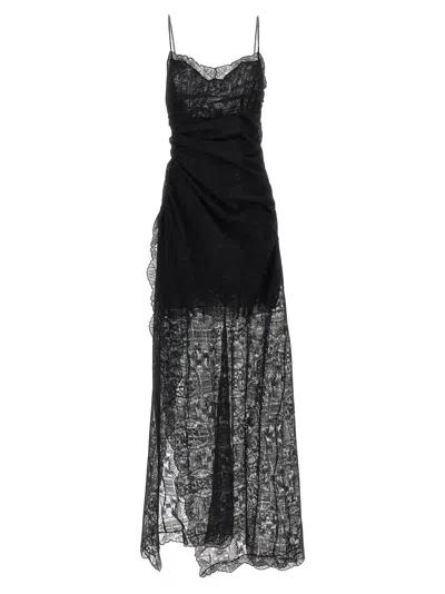 Ermanno Scervino Black Polyester Long Women's Dress