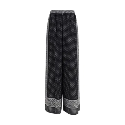 Ermanno Scervino Geometric-print Palazzo Pants In Multi
