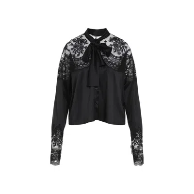 Ermanno Scervino Black Silk Shirt