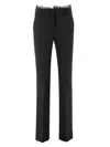 Ermanno Scervino Black Straight Fit Tailored Trousers