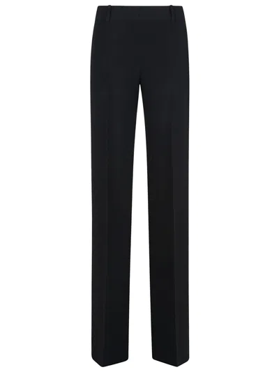 Ermanno Scervino Black Straight Leg Trousers With Tailored Fit