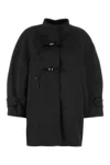 Ermanno Scervino Coat Stretch Polyester Folded Cuffs