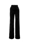 Ermanno Scervino High Waist Wide Leg Palazzo Trousers In Black