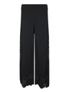 Ermanno Scervino Black Viscose Lace Trousers