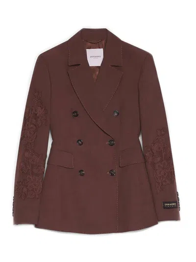 Ermanno Scervino Blazer In Brown