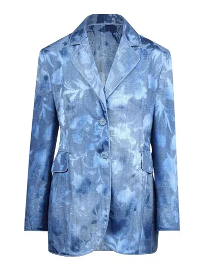 Ermanno Scervino Blazer With Floral Motif