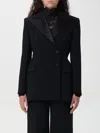 Ermanno Scervino Peak-lapel Double-breasted Blazer In Black