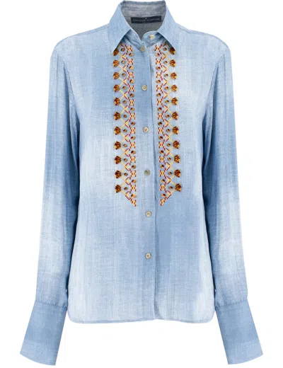 Ermanno Scervino Blouse In St.jeans