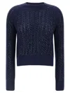 Ermanno Scervino Baguette Studded Sweater Sweaters And Cardigans Blue In Blue