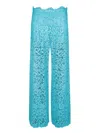 Ermanno Scervino Blue Macramã© Pants In Blue