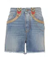 Ermanno Scervino Blue Slim Shorts In Gray