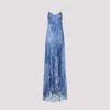 Ermanno Scervino Jacquard Maxi Dress In Blue