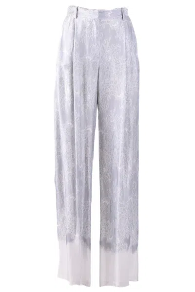 Ermanno Scervino Chic Trousers For Effortless Elegance In Gray