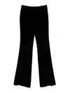 Ermanno Scervino Pressed-crease Trousers In Black