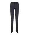Ermanno Scervino Tailored Bootcut Trousers With Flared Hem And Refined Finish In Black