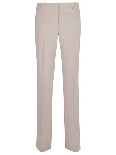 Ermanno Scervino Bootcut Trousers With Back And Side Pockets In Neutral