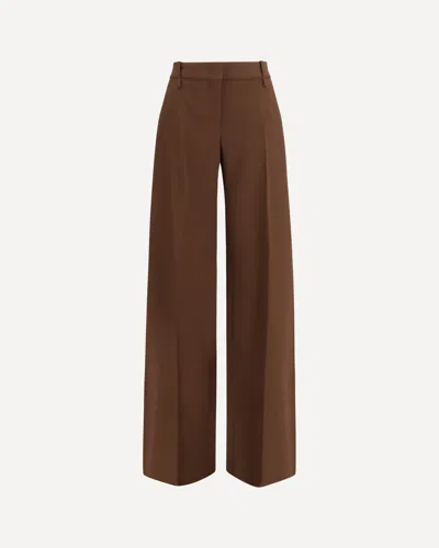 Ermanno Scervino Brown Viscose Flared Pants