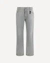 Ermanno Scervino Logo Patch Distressed Pants In Gray