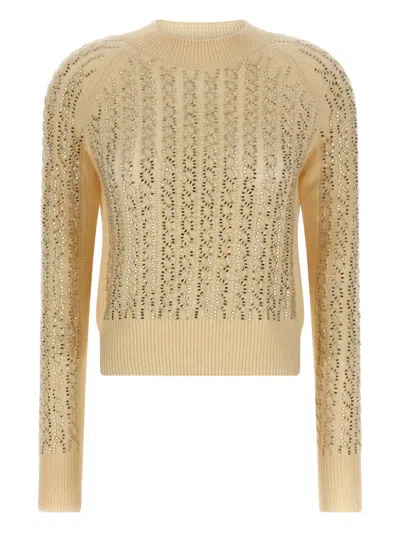 ERMANNO SCERVINO BRAIDED STUDDED SWEATER