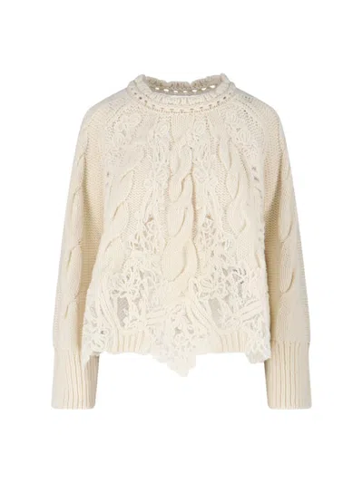 ERMANNO SCERVINO BRAIDED SWEATER