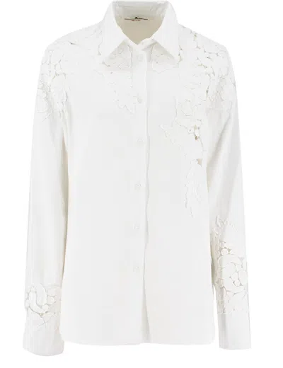 Ermanno Scervino Bright White Cotton Shirt
