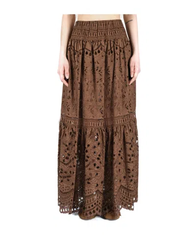 Ermanno Scervino Broderie Anglaise Maxi Skirt