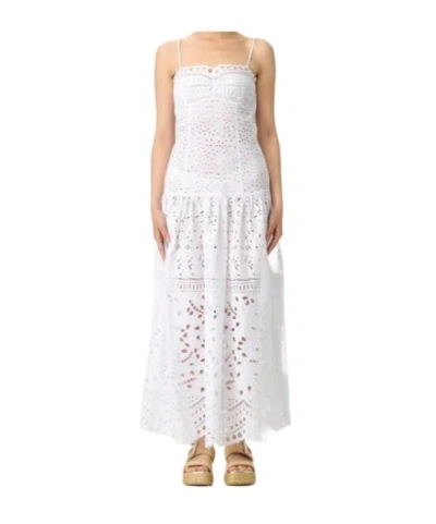 Ermanno Scervino Broderie Anglaise Midi Dress