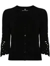 Ermanno Scervino Gestrickter Cardigan In Schwarz