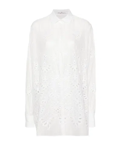 Ermanno Scervino Broderie Anglaise Shirt In White