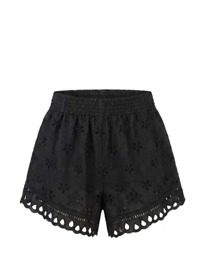 Ermanno Scervino Broderie-anglaise Scalloped Shorts In Multi
