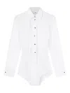 Ermanno Scervino Button Bodysuit In White