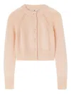 Ermanno Scervino Button-detailed Cashmere Cardigan In Pink